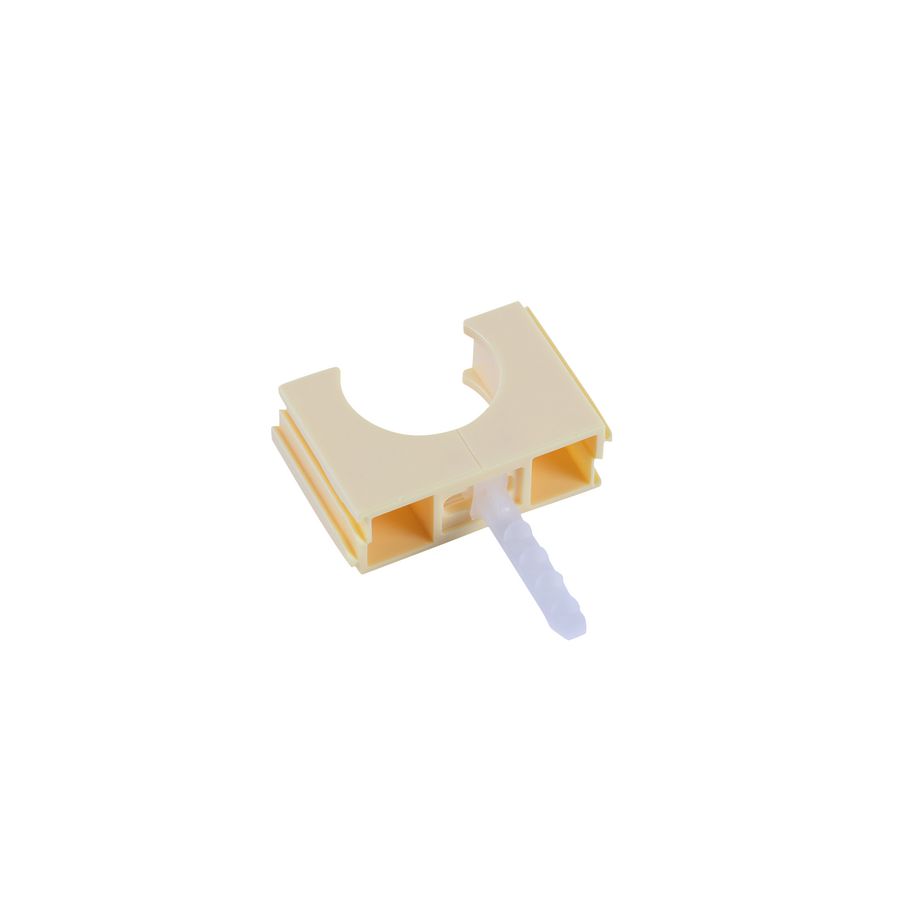 Klemblok PVC Polfix+ mplug 19mm creme VVE=75