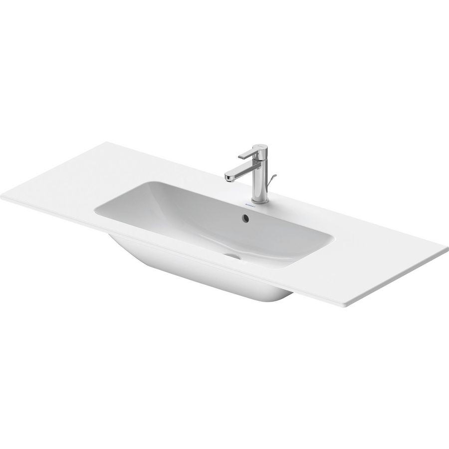 ME BY STARCK #233612 wastafel 1230mm wit met kraangat met overloop