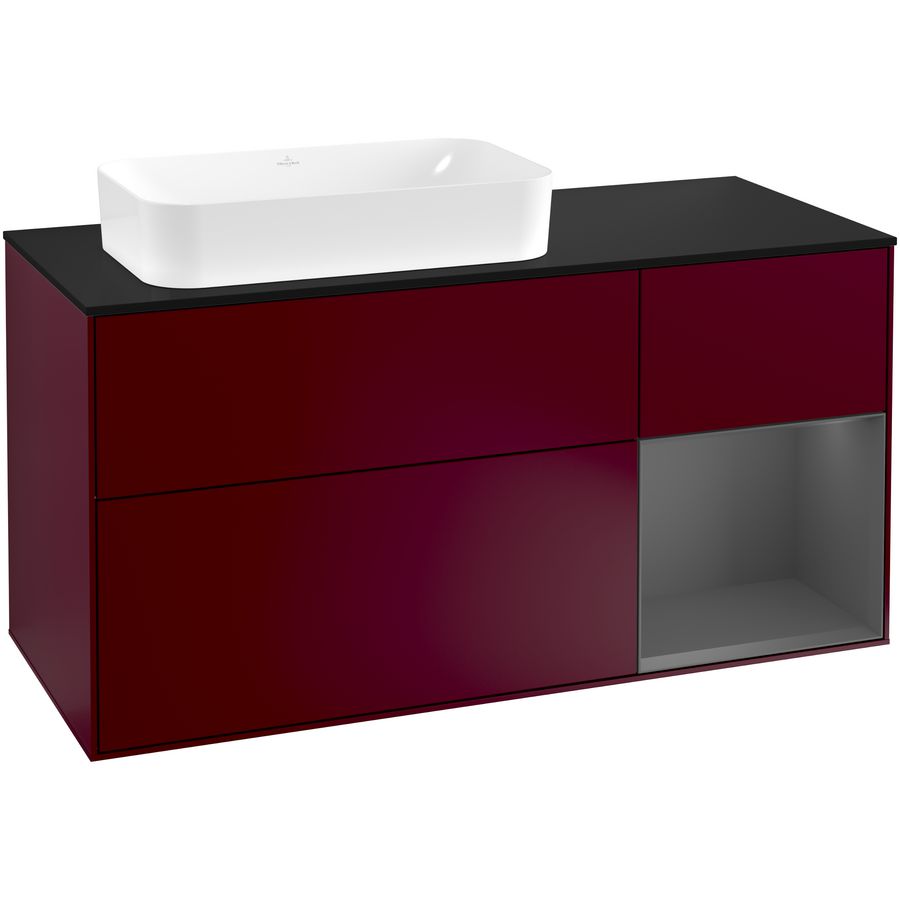 Wastafelonderkast Finion 1200x603x501mm Peony Matt Lacquer F282GKHB