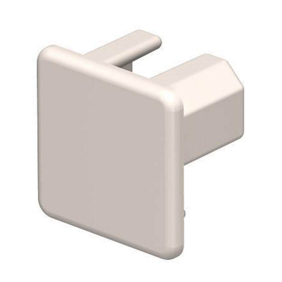 Eindstuk 20x20mm polyvinylchlorid creme wit 9001 VVE=10
