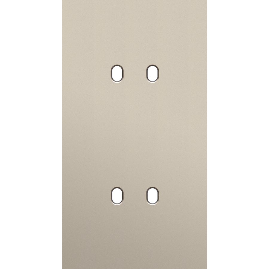 Tweevoudige afdekpl. verticaal 71mm centerafstand tweevoudig