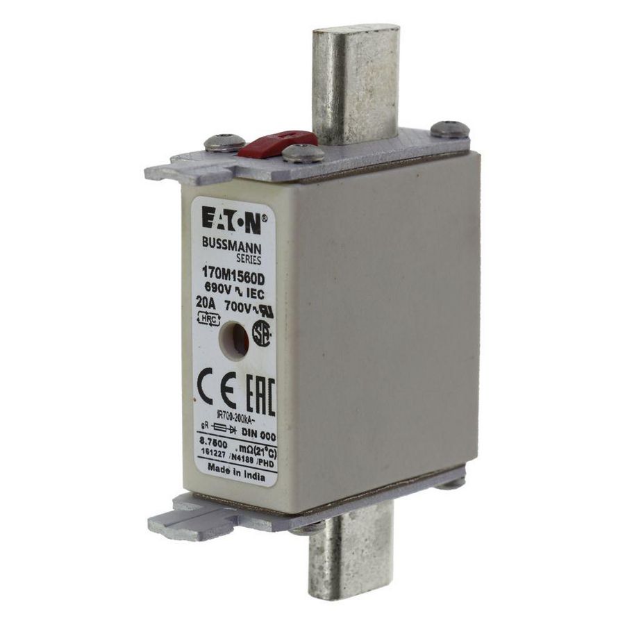 Zekering hoge snelheid 20A AC 690V 200kA 000 gR IEC VVE=10