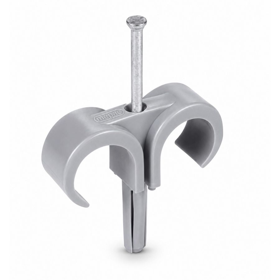Doos a 100st. Plugclip nagel duo 16/19mm grijs