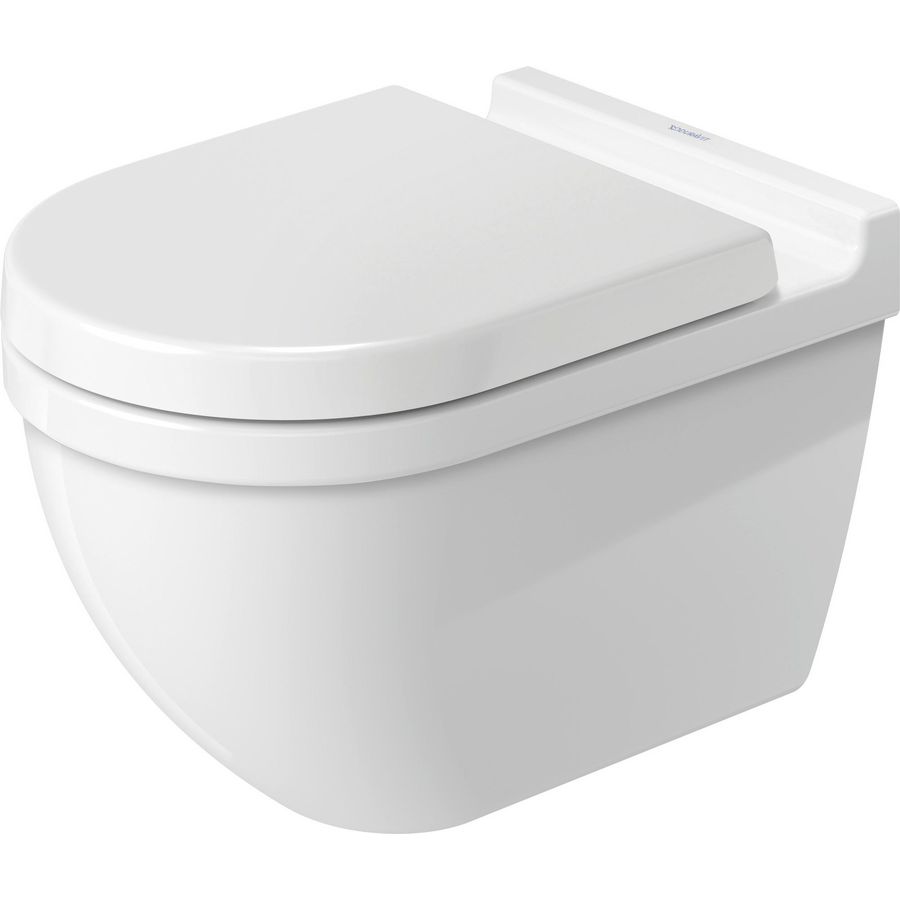 STARCK 3 #222509 wandcloset 540mm wit diepspoel gesloten durafix 3ltr./4,5ltr. (excl. zitting)