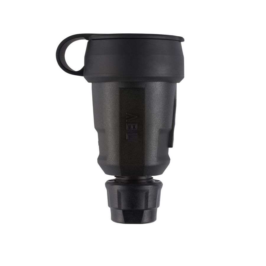 Koppelcontactstop geaard Hightech SCHUKO kraag zwart VVE=10