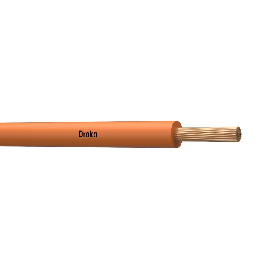 Doos a 100m. montagedraad H07V2-K 90° hittebestendig VMDS og# 1mm² (Oranje)