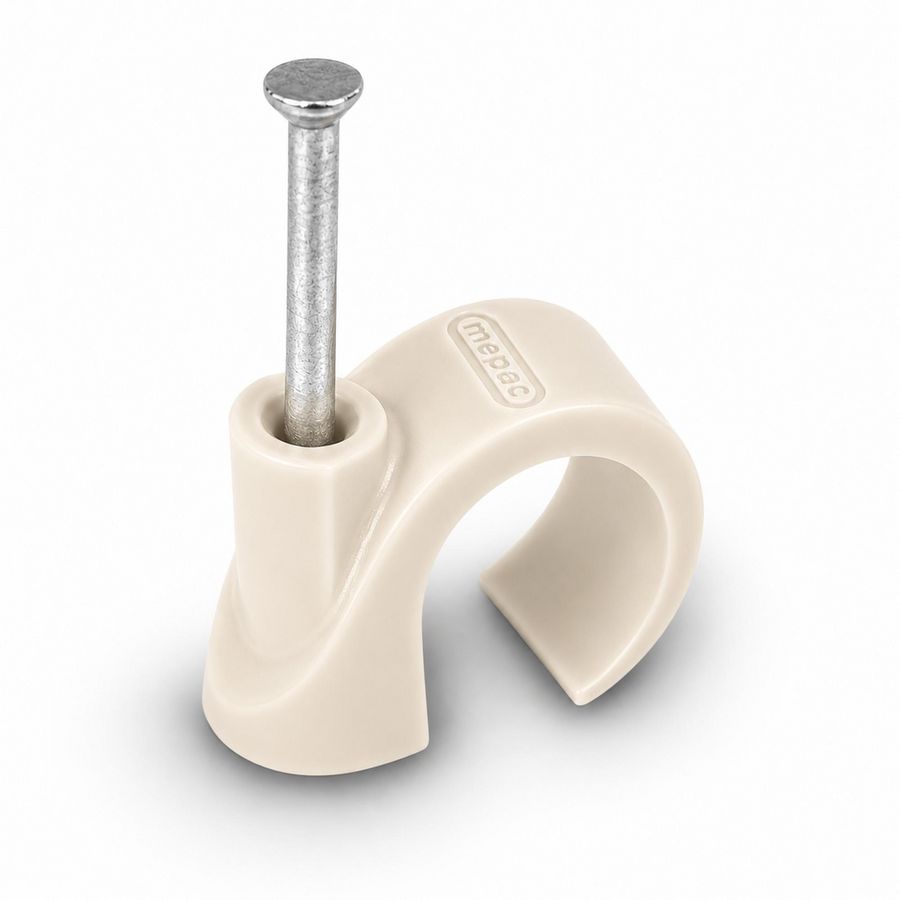 Doos a 100st. Spijkerclip 16/19mm creme