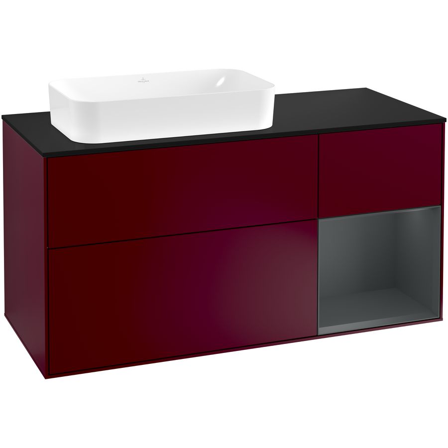 Wastafelonderkast Finion 1200x603x501mm Peony Matt Lacquer F282HGHB