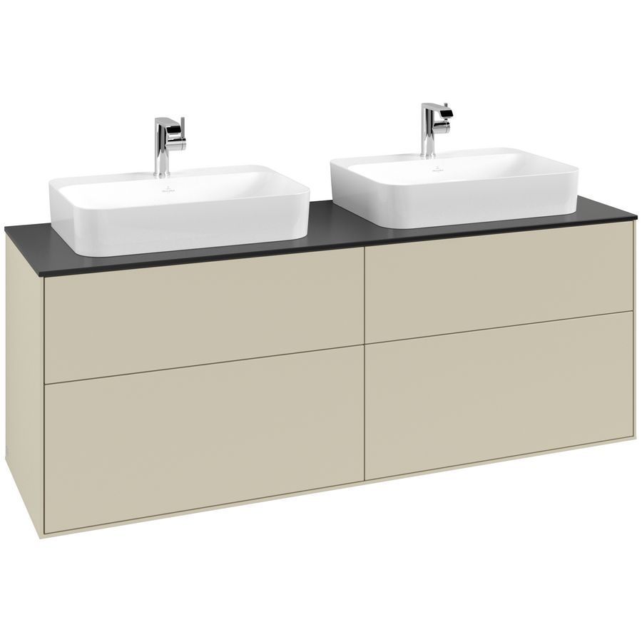 Wastafelonderkast Finion 1600x603x501mm S.Grey Matt Lacquer G43200HJ
