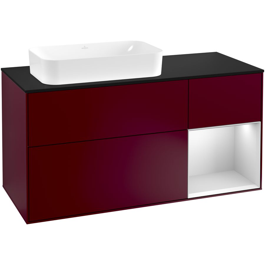 Wastafelonderkast Finion 1200x603x501mm Peony Matt Lacquer F282MTHB