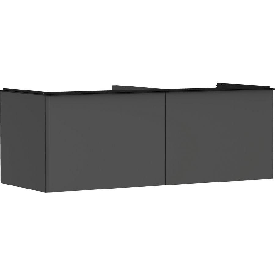 Onderkast mat grijs diamant 1360x550mm 2x la voor consoles greepkleur mat zwart Xelu Q 54067670