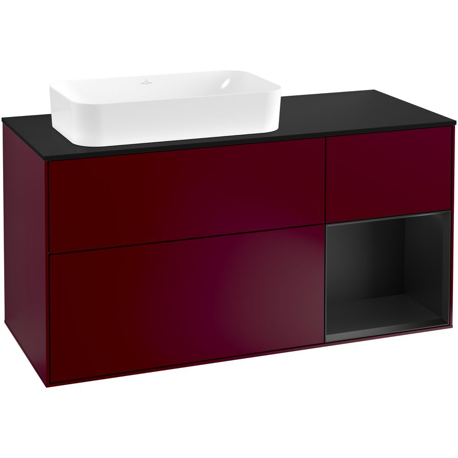 Wastafelonderkast Finion 1200x603x501mm Peony Matt Lacquer F282PDHB