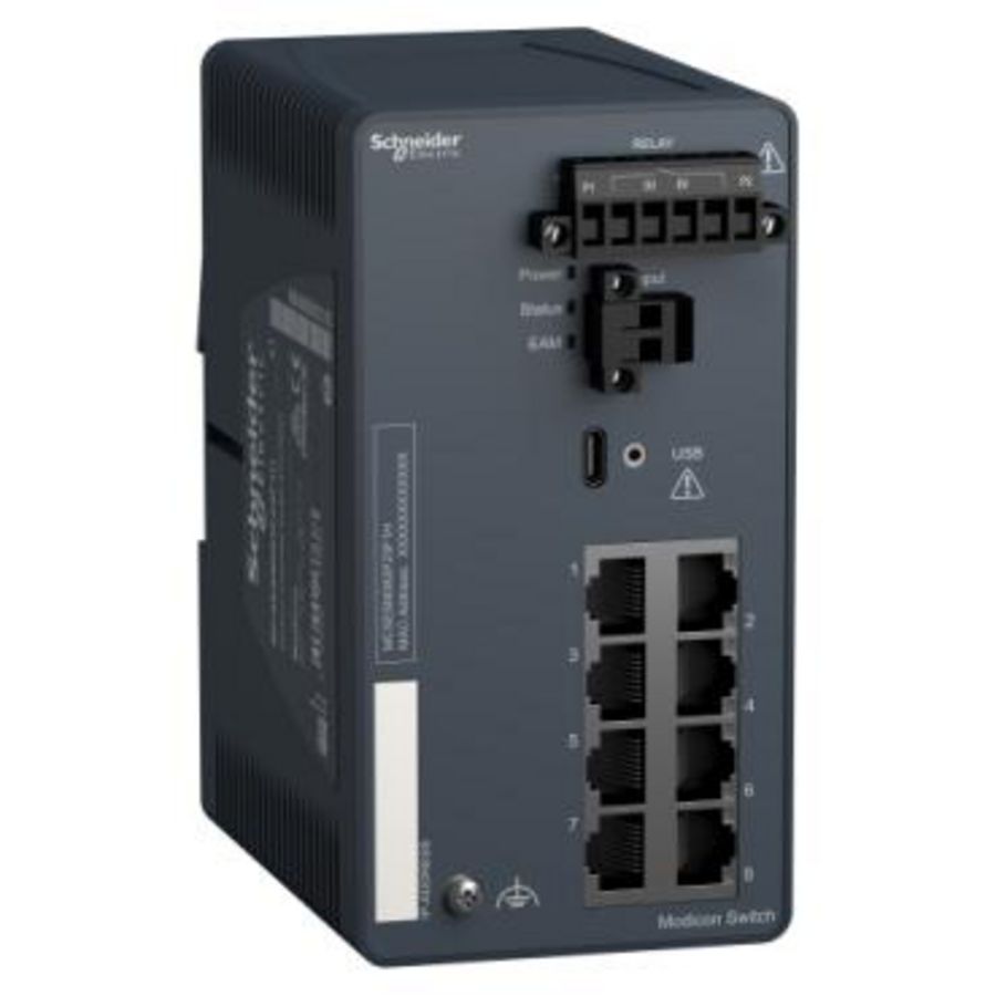 Modicon Extended Managed Switch 8 ports for copper Harsh