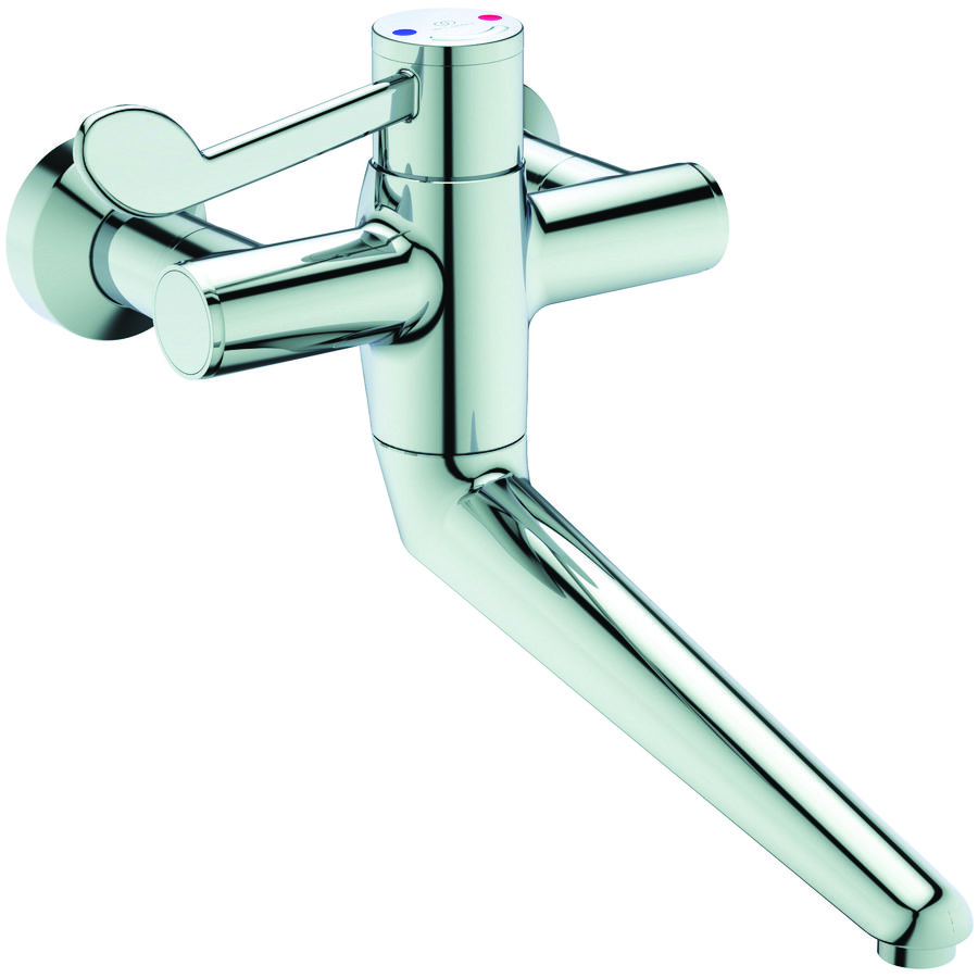 Ceraplus2 therm. wandmengkr.chroom /draaibare uitloop 250mm incl. afsl.s-koppeling