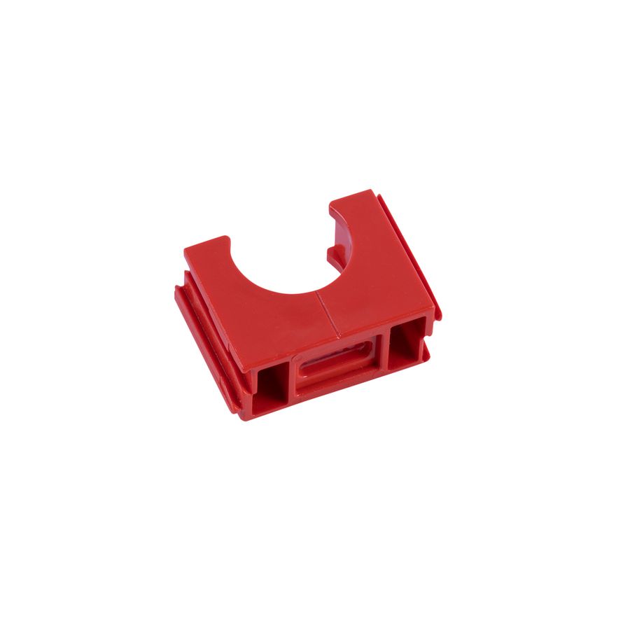 Klemblok PVC Polfix+ 19mm rood VVE=42240