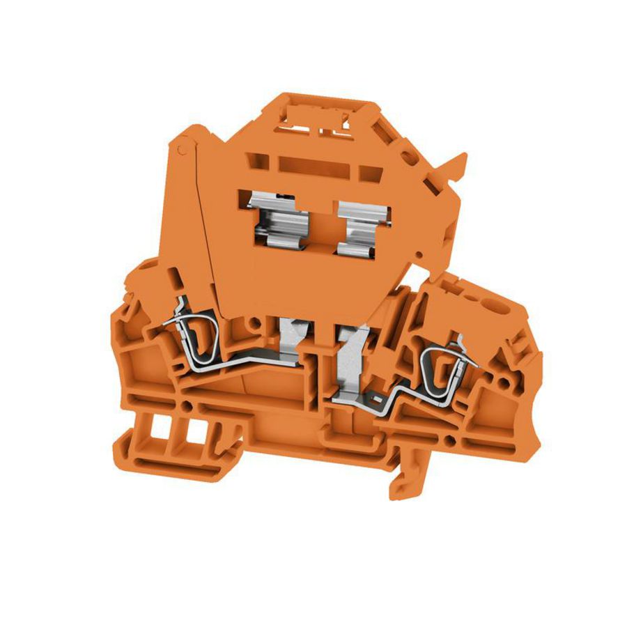 Zekeringsklem oranje 2.5mm² 6.3A 500V VVE=50