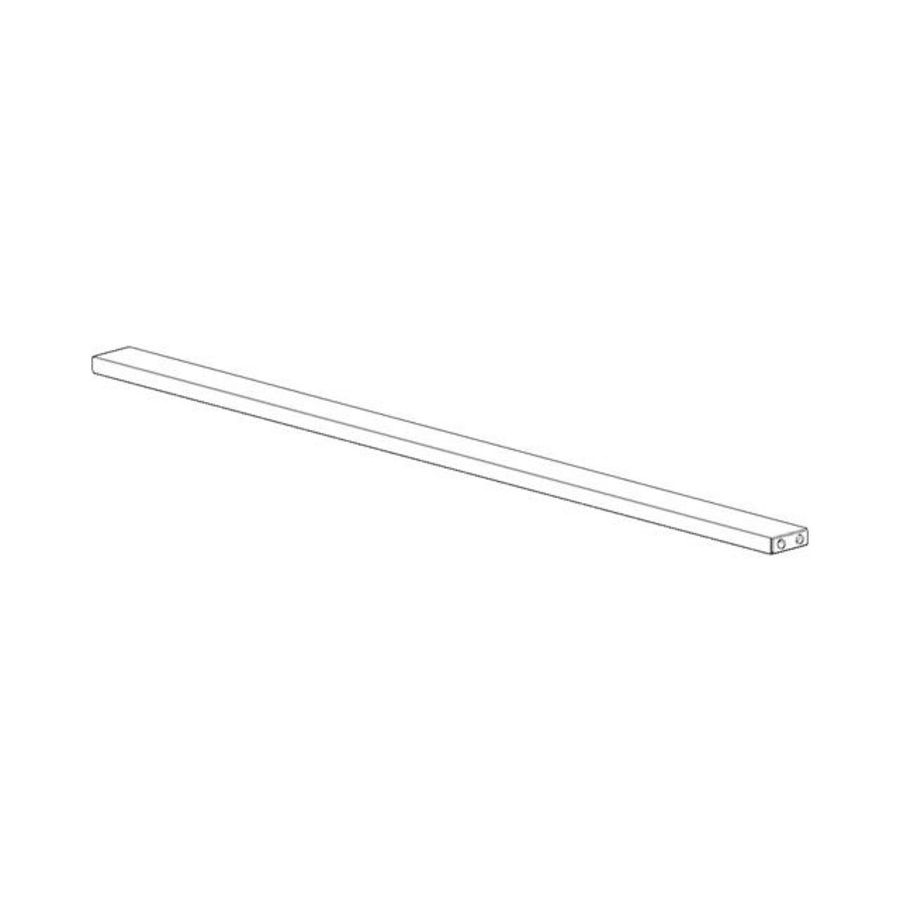 Houder v. handdoekhouder 555x10x30mm Platina gebors.