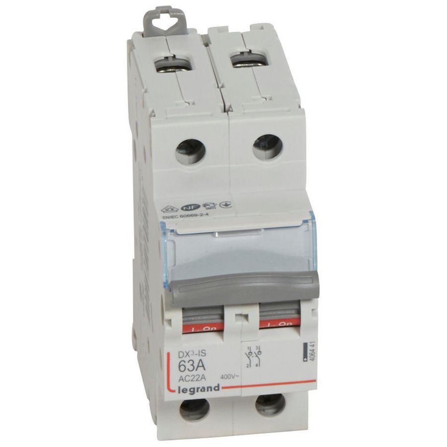 Lastschakelaar DX3 2-polig 63A 2 modulen VVE=5