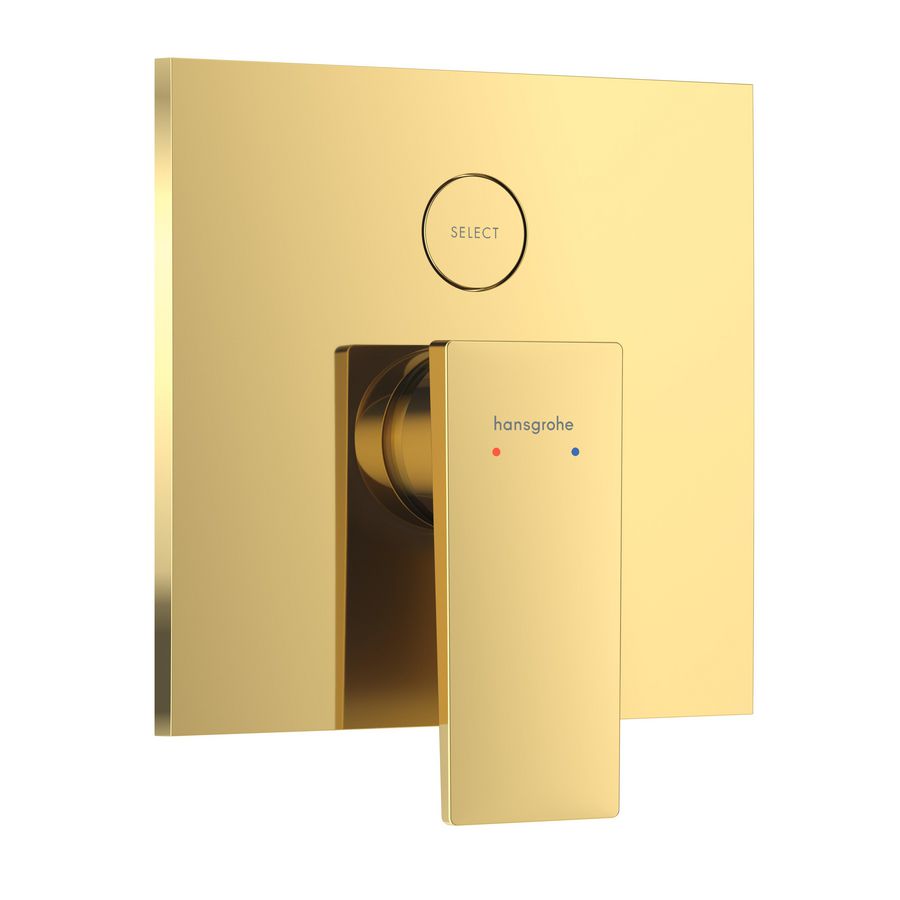 Metropol 1-hendel afbouwdeel inbouwbadmengkraan voor 2 functies Polished Gold Optic