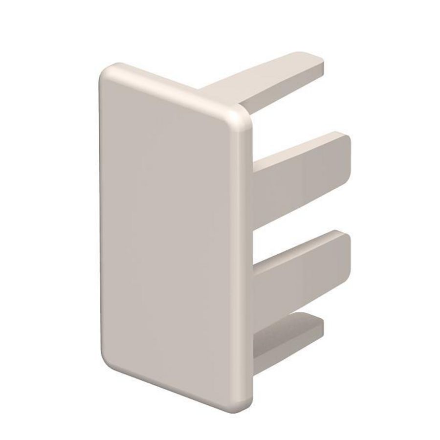 Eindstuk 15x30mm polyvinylchlorid creme wit 9001 VVE=10