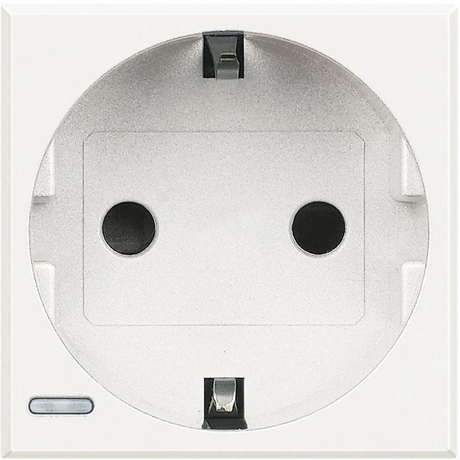 Wandcontactdoos Randaarde Axolute White
