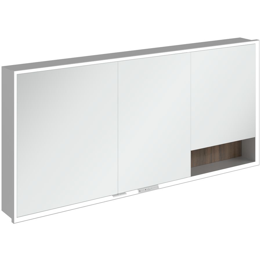 Inbouw-spiegelkast My View+ 1600x750x168mm Arizona Oak
