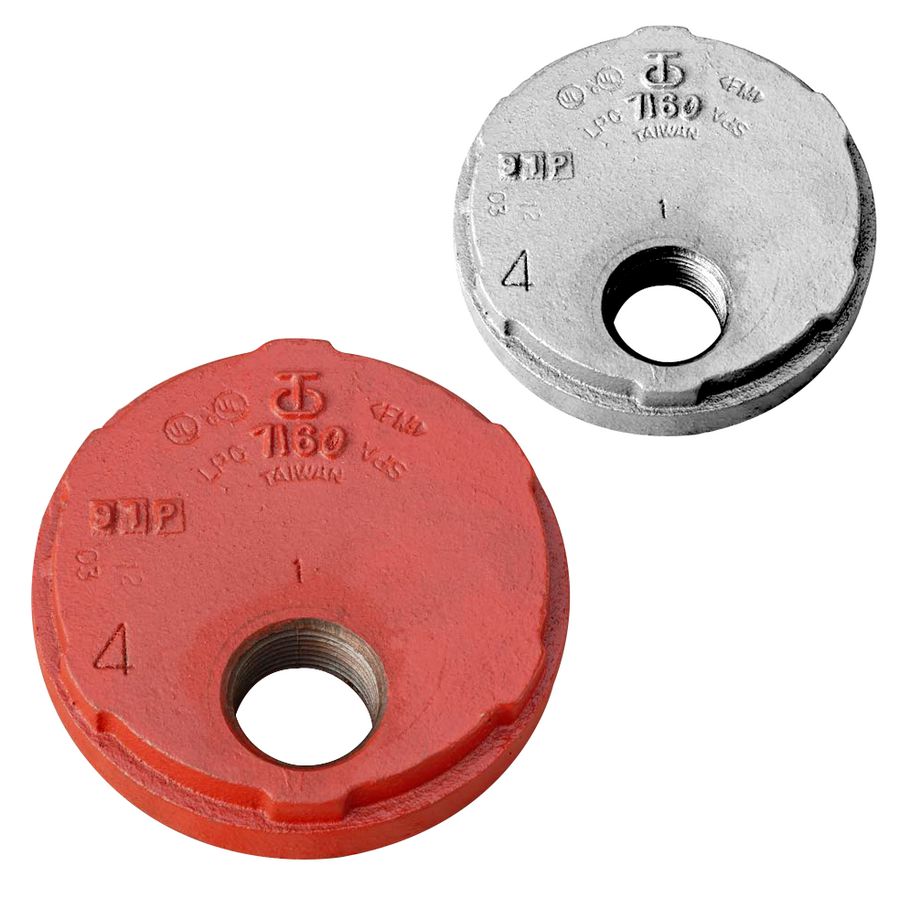 Eindkap Shurjoint 7160T MF 88,9xRc 2"bi.dr. rood