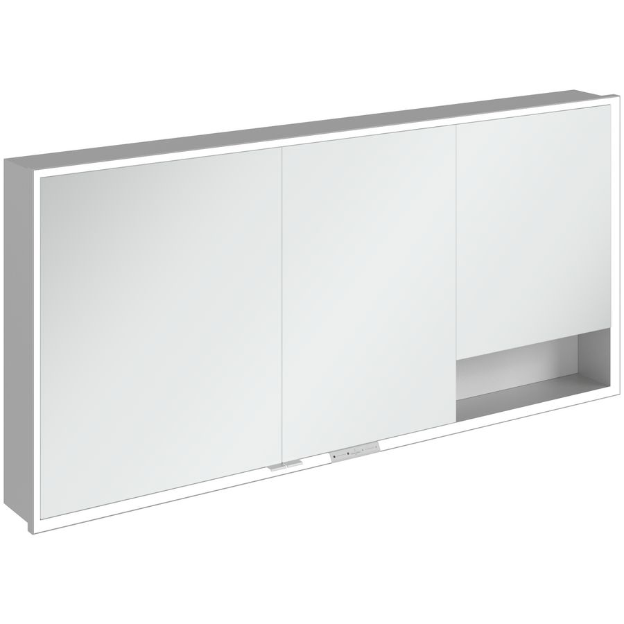 Inbouw-spiegelkast My View+ 1600x750x168mm Pure White