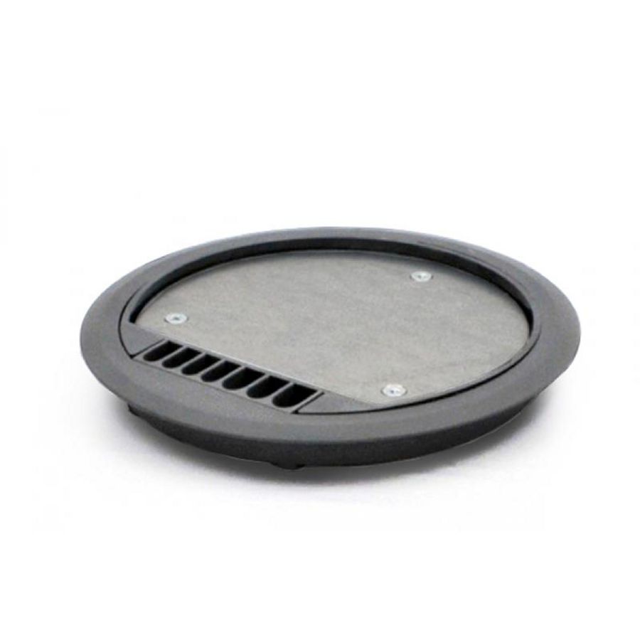 Kunststof rond diam.160 deksel set ABS antr./grij inleg 5 6m