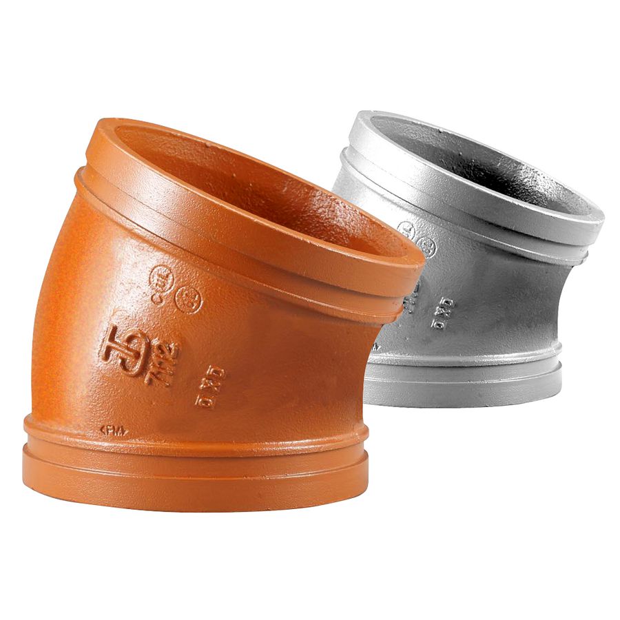 Bocht 22,5° Shurjoint 7112 MM 114,3mm oranje