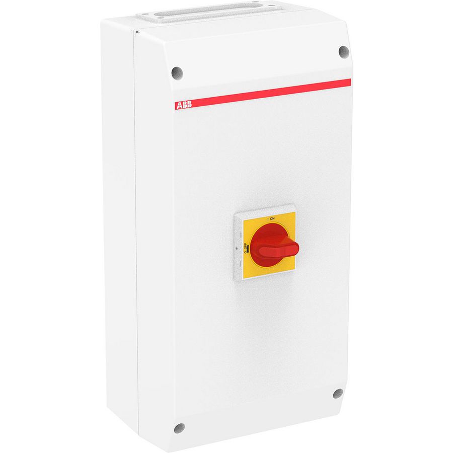 Lastscheider 3P 125A flens I rood/gele knop