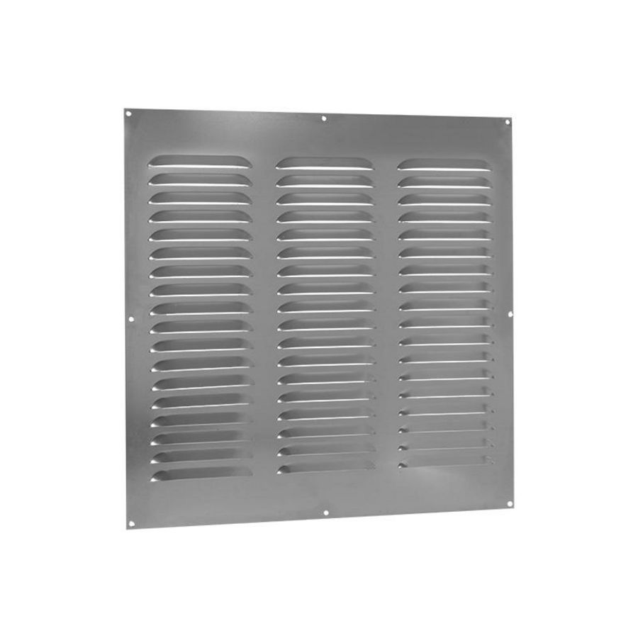 ALU schoepenrooster vlak model 400x400mm