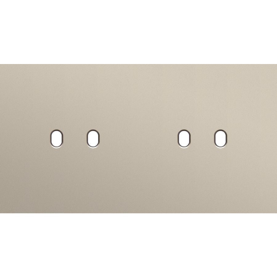 Tweevoudige afdekplaat, horizontaal 71 mm centerafstand