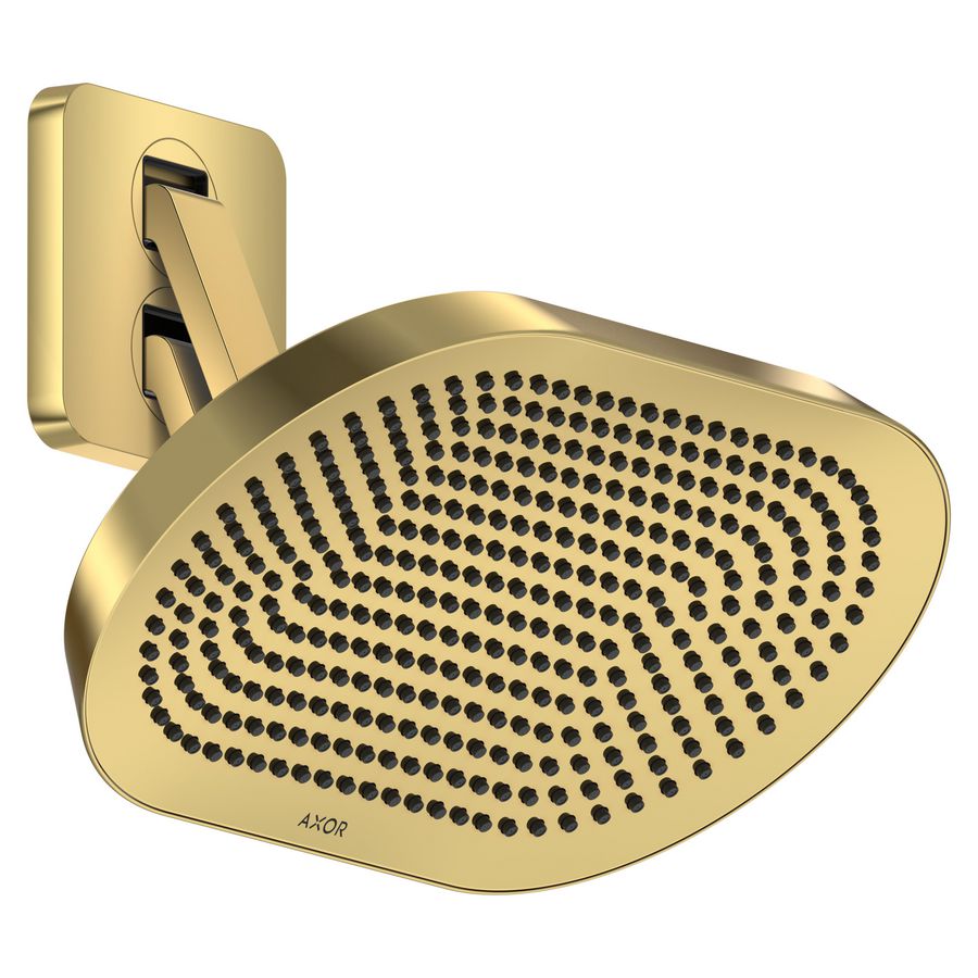 Hoofddouche AXOR ShowerSphere 370/220 2 straalsoorten verstelbare Polished Gold-Optic