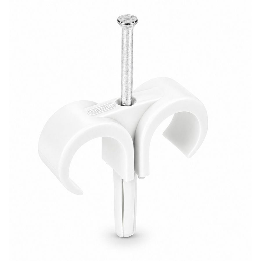Doos a 100st. Plugclip nagel duo 16/19mm transparant