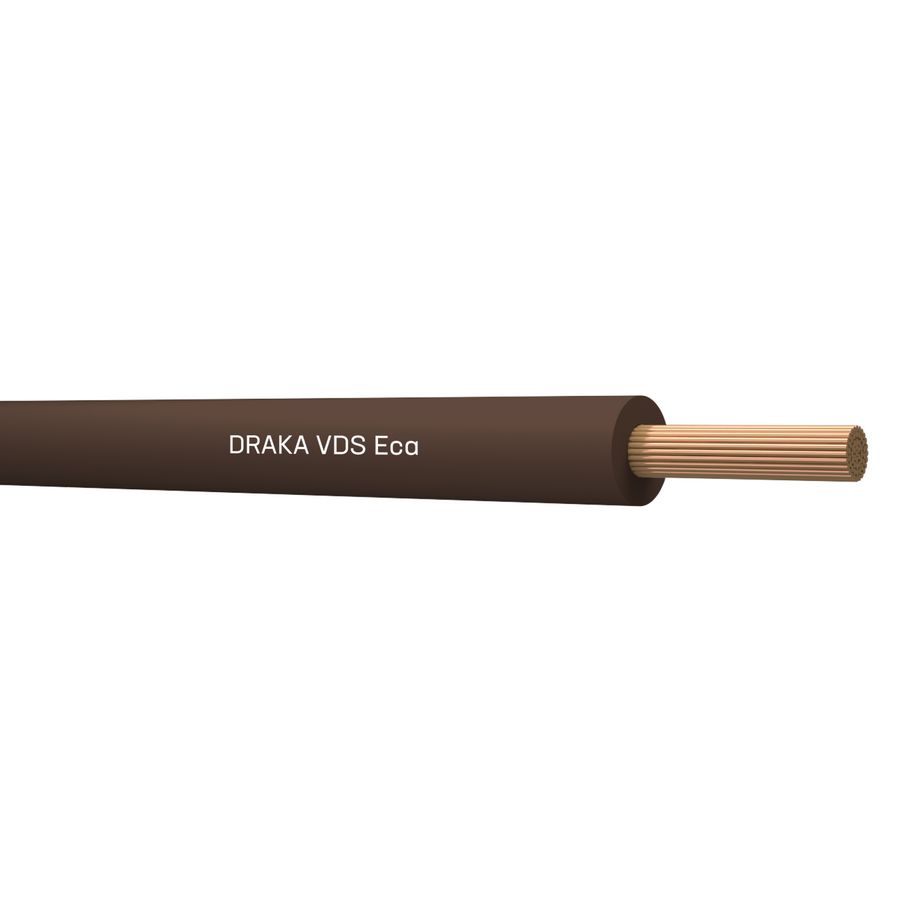 Doos a 100m. installatiedraad H07V2-K 90° hittebestendig VDS Eca bn# 1,5mm² (Bruin)