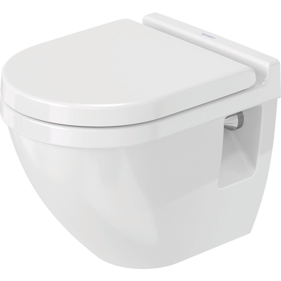 STARCK 3 #220209 wandcloset verkort 480mm wit diepspoel gesloten 3ltr./4,5ltr. (excl. zitting)