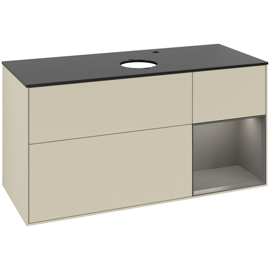 Wastafelonderkast Finion 1200x603x501mm S.Grey Matt Lacquer G952GKHJ