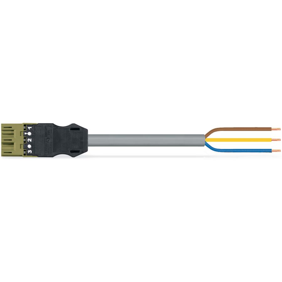 Geconf.aansluitkabel Eca Steker/open einde 771-9993/205-205