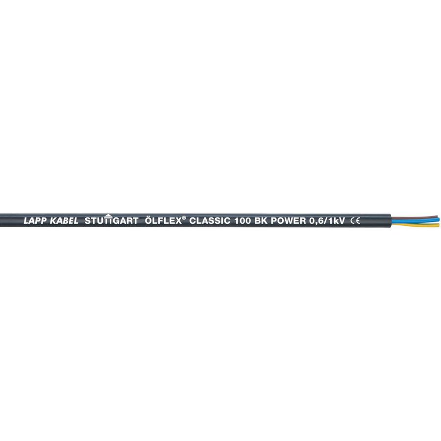 Haspel a 500m. OLFLEX Clas 100 zwart 0,6/1 kV 4G4