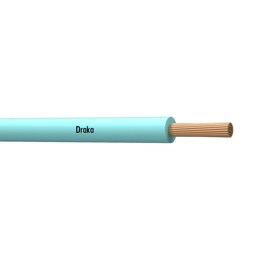 Doos a 100m. installatiedraad H07Z1-K halogeenvrij Cca 70C 450/750V tq# 1,5mm² (Turkoois)