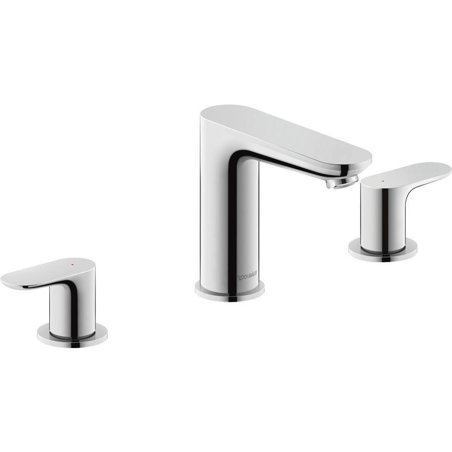 Wave 3-gats wastafelkraan chroom hoogglans sprong 129mm