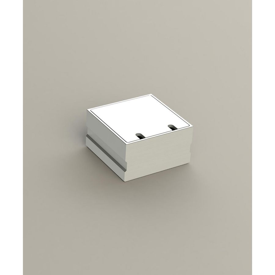 8802 1x 230V RA 1x CAT6A STP RVS deksel parket/natuursteen