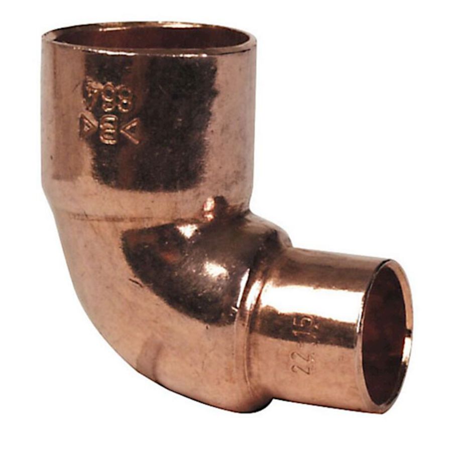 Knie roodkoper soldeer verl. 22x15mm 5090r k/g VVE=10