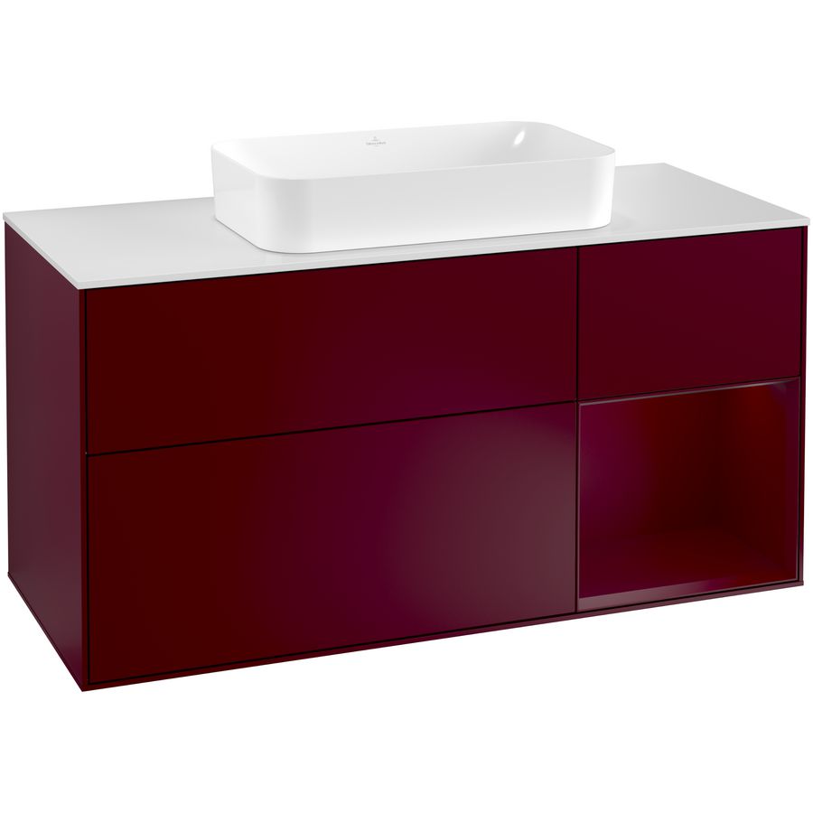 Wastafelonderkast Finion 1200x603x501mm Peony Matt Lacquer F301HBHB