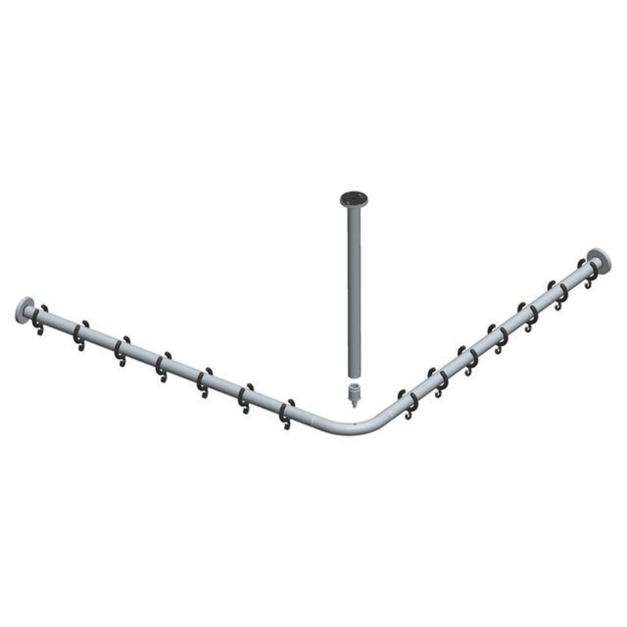 Douchegordijnstangen-Set voor douche 14936010800