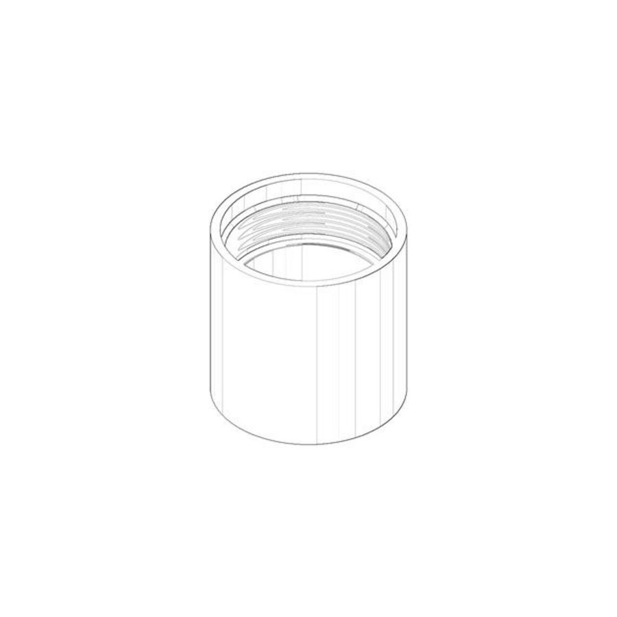Beluchter mouw 20x20mm chr 092301028-00
