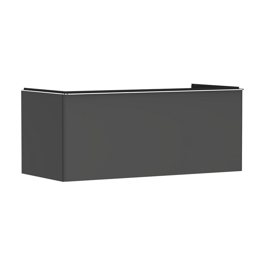 Onderkast mat grijs diamant 1180x550mm 1x la voor consoles greepkleur chroom Xelu Q 54063000