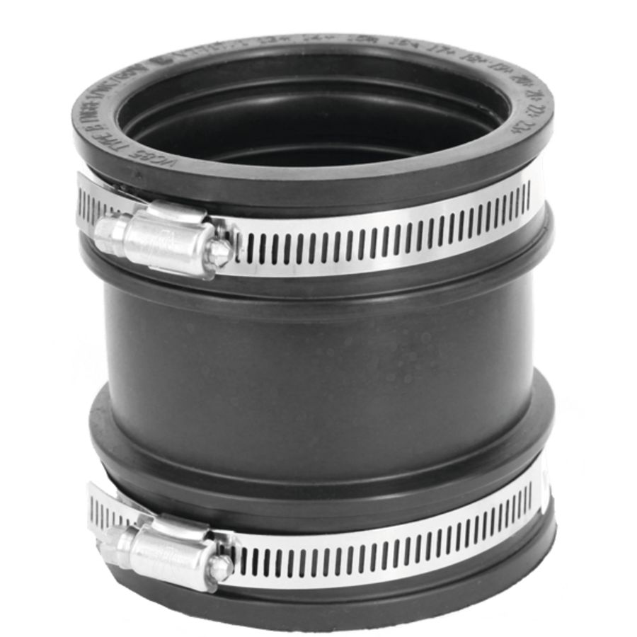 Flexibele koppeling EPDM ø50-58mm voor connectie AS-AS+