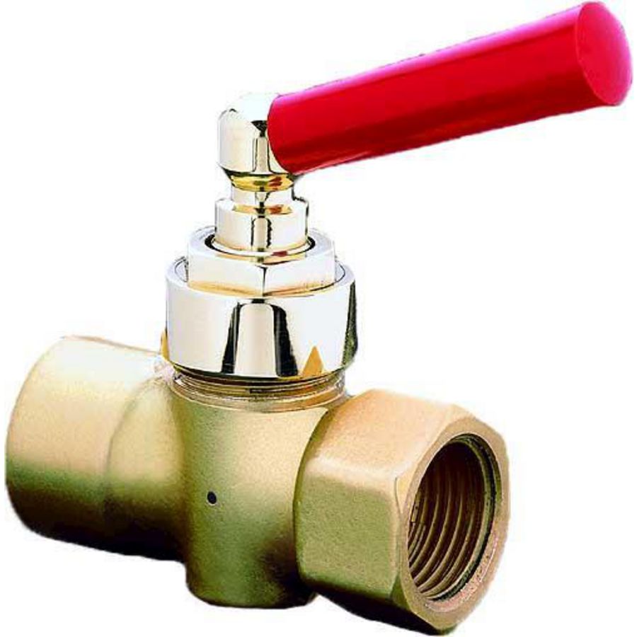 Manometer kraan PN10 1/2 messing